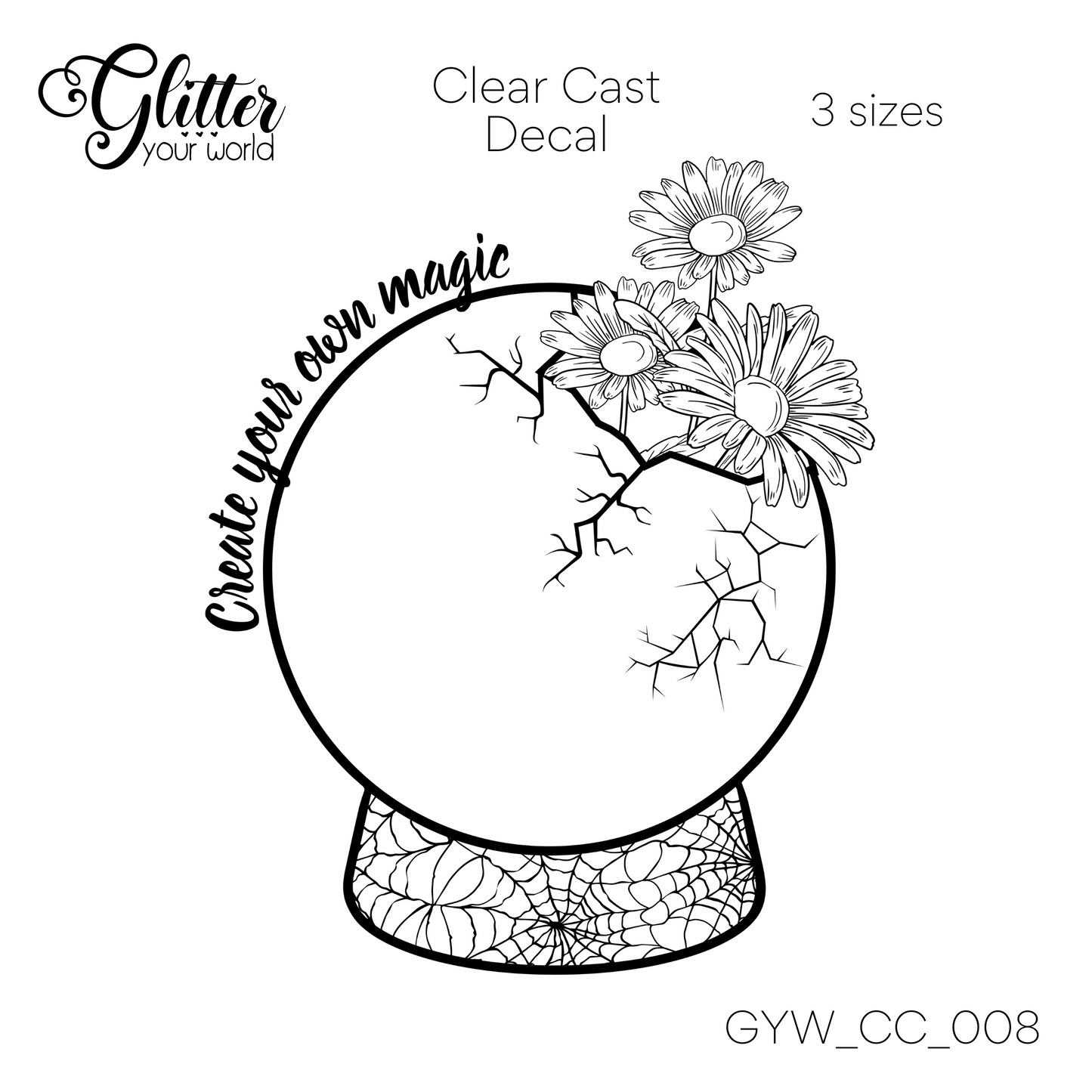 Create Your Own Magic CC_008 Clear Cast Decal