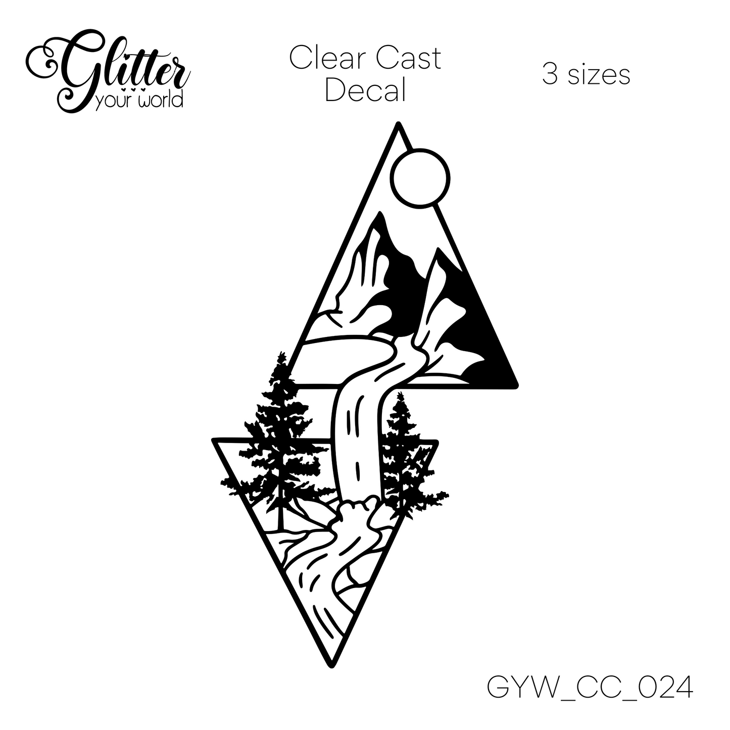 Mountains and Forest CC_024 Clear Cast Decal
