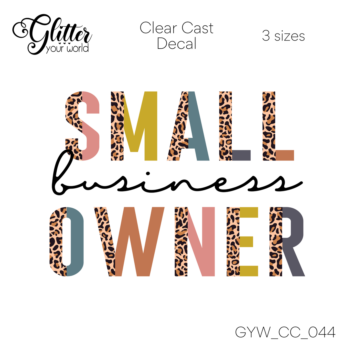 Small Business Owner CC_044 Clear Cast Decal