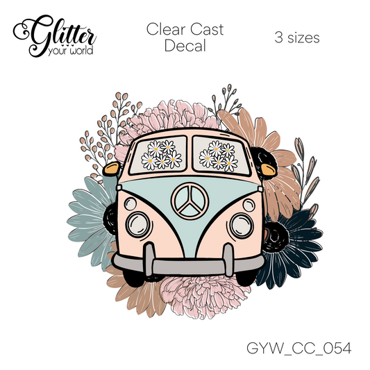 Floral VW CC_054 Clear Cast Decal