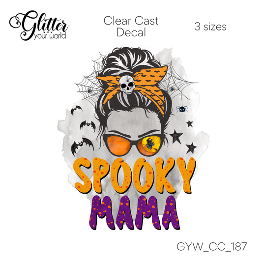 Spooky Mama CC_187 Clear Cast Decal