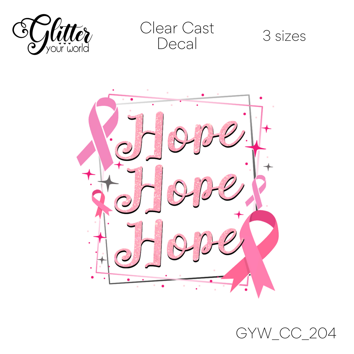 Hope CC_204 Clear Cast Decal