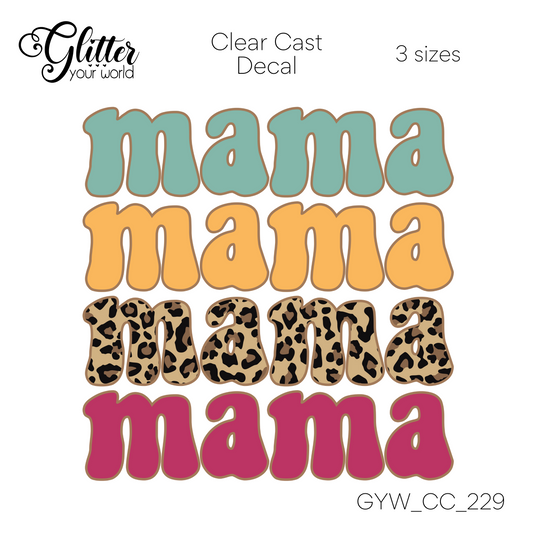 Mama CC_229 Clear Cast Decal