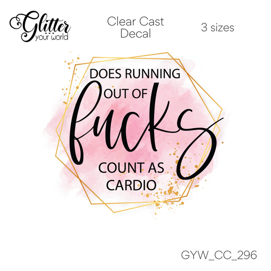 Count As Cardio CC_296 Clear Cast Decal