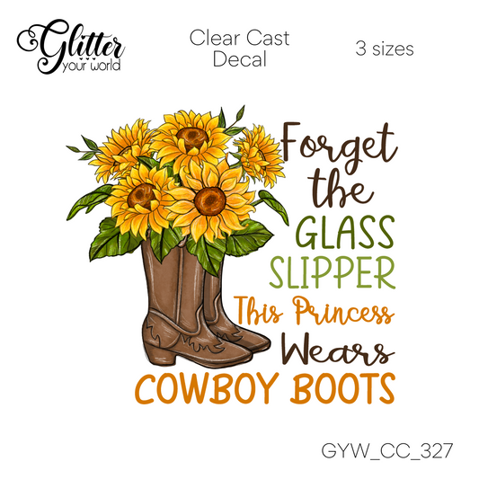This Princess Wears Boots CC_327 Clear Cast Decal